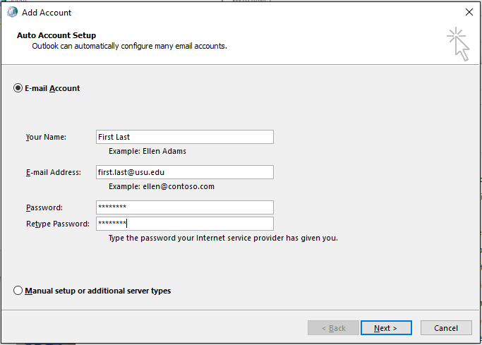 Information Technology Microsoft Outlook 2016 Configuration For